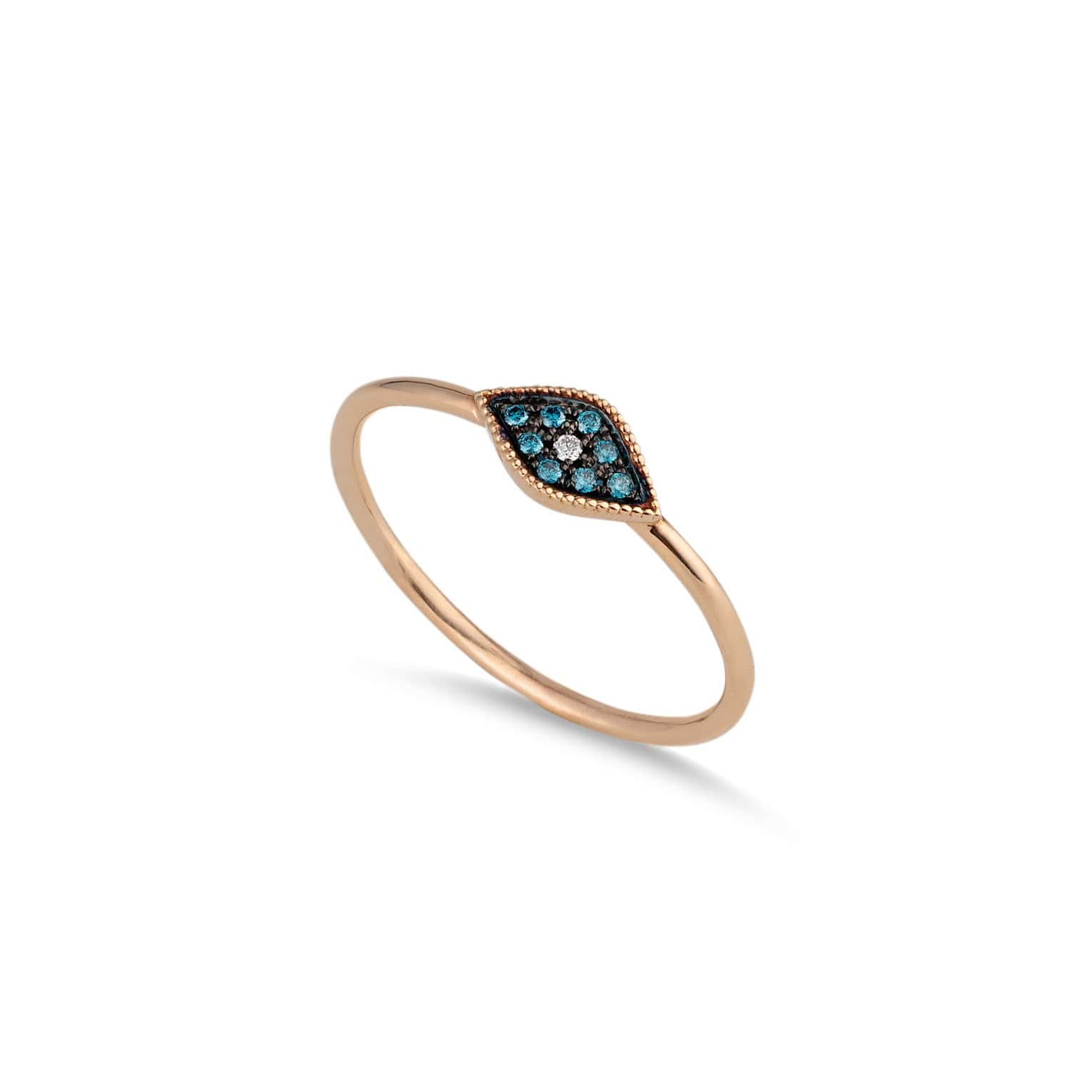 Blue diamond eye ring — Melina Fachidis