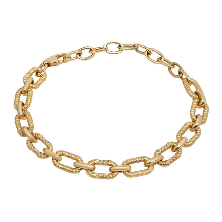 Oval linked chain bracelet — Melina Fachidis