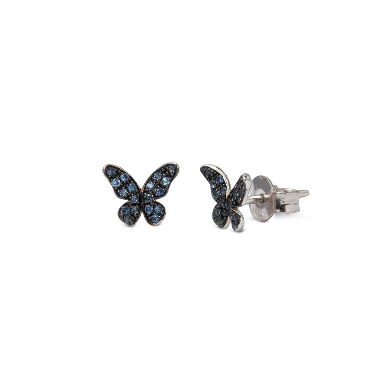 Butterfly sapphire stud earrings — Melina Fachidis