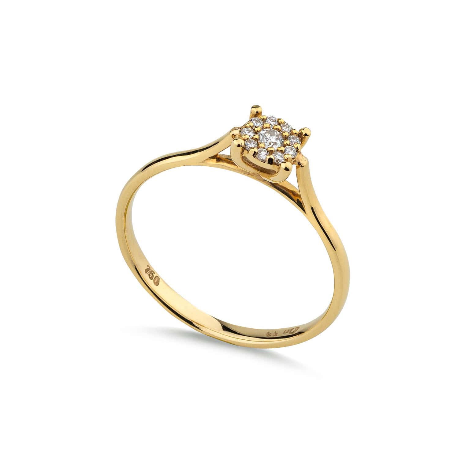 Elegant solitaire diamond ring — Melina Fachidis