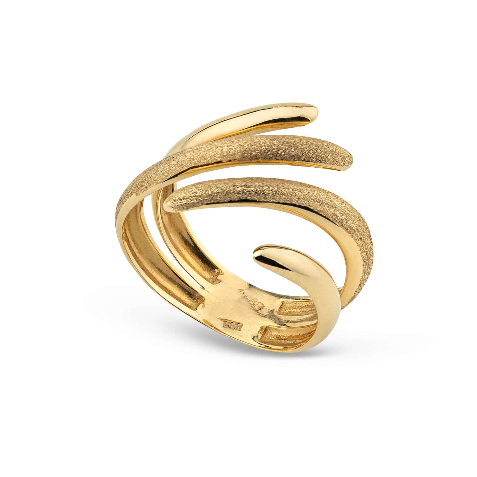 Croisé solid gold ring — Melina Fachidis