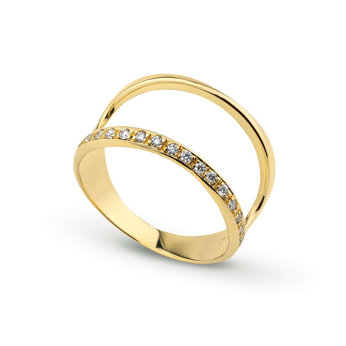 Chevalier ring two lines minimal design — Melina Fachidis