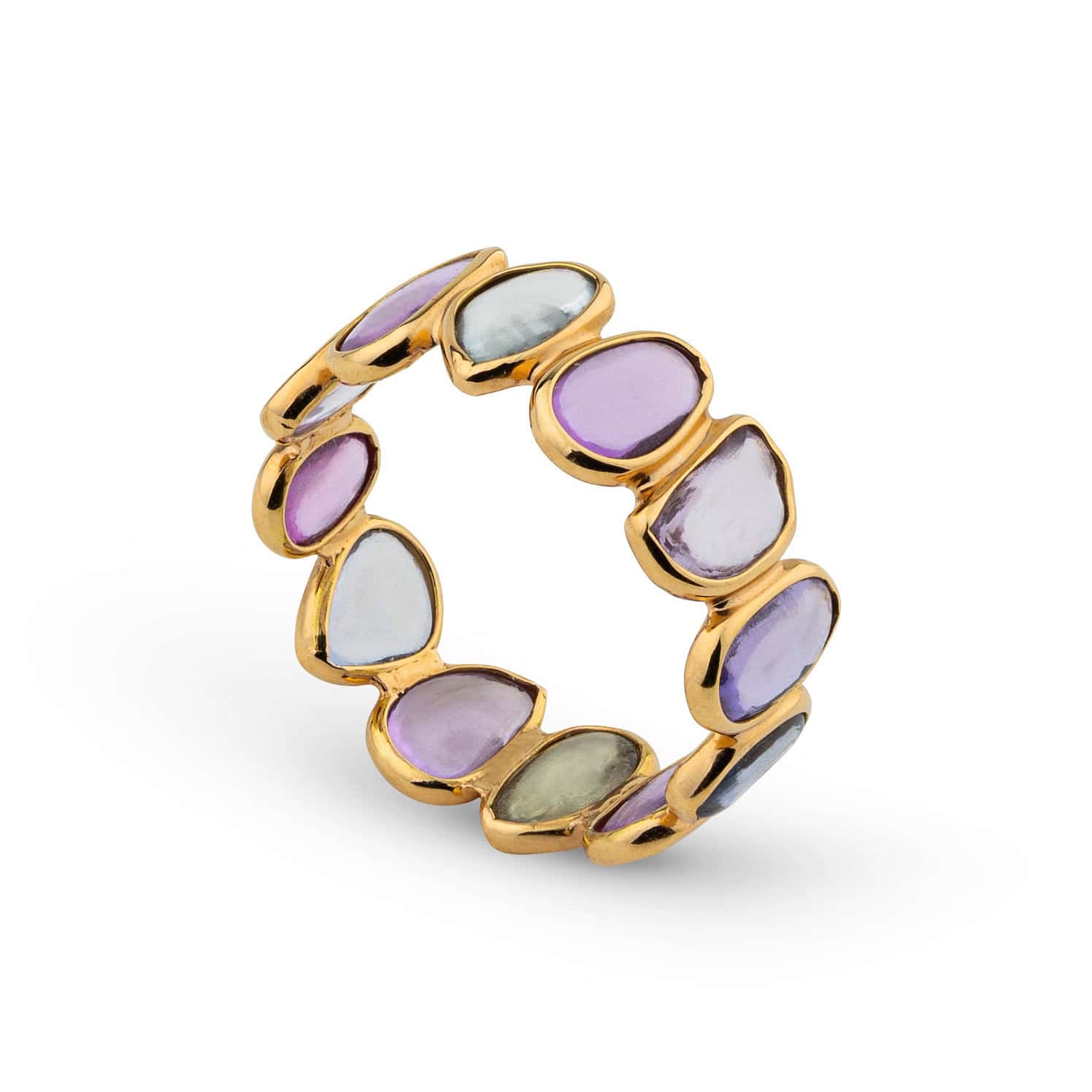 Multi color irregular sapphire ring — Melina Fachidis