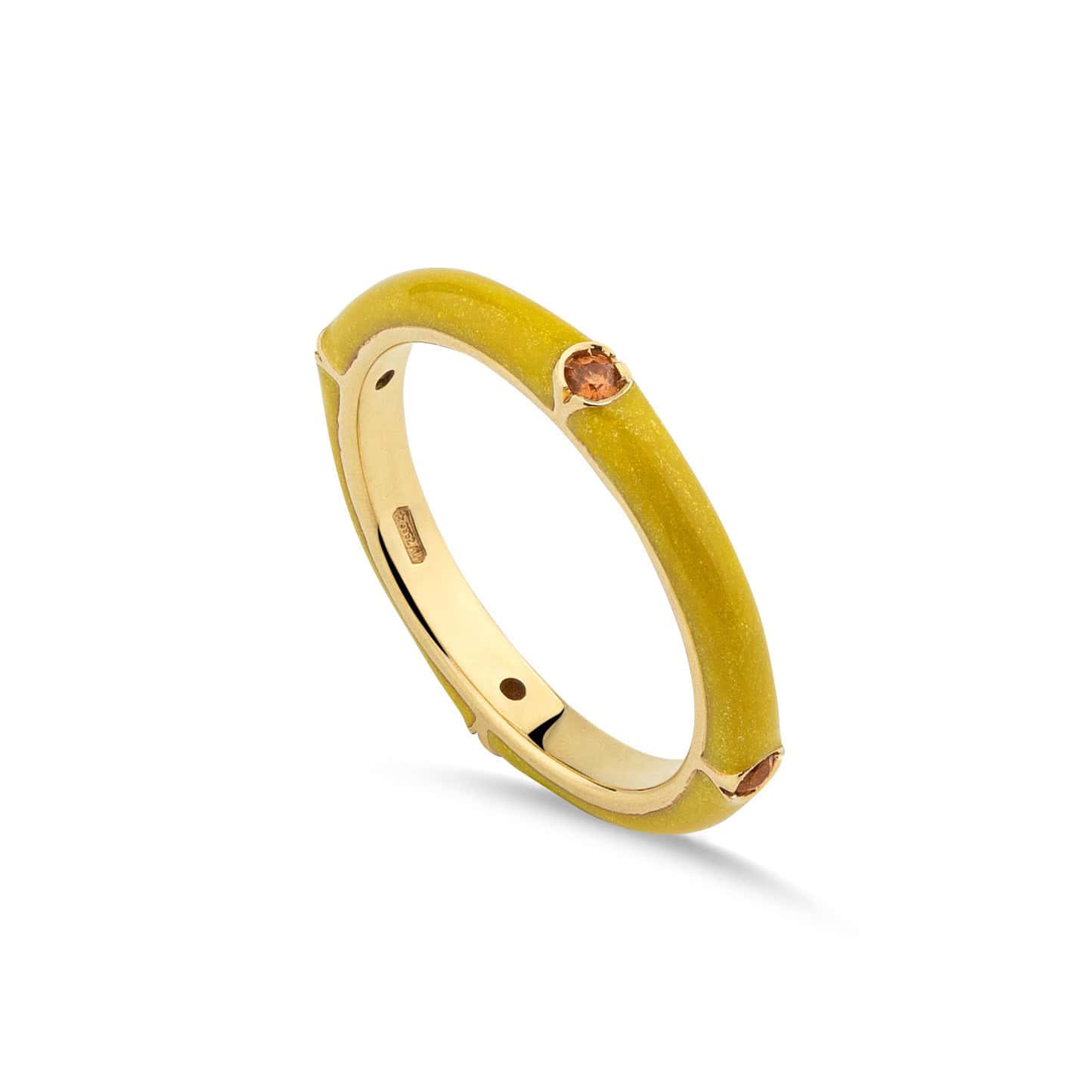 Yellow enamel band — Melina Fachidis