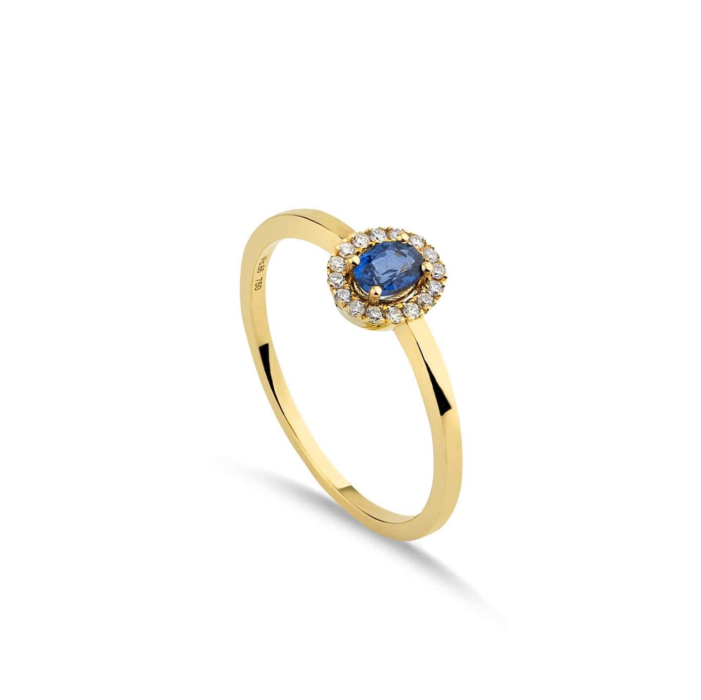 Blue sapphire Rosetta ring — Melina Fachidis