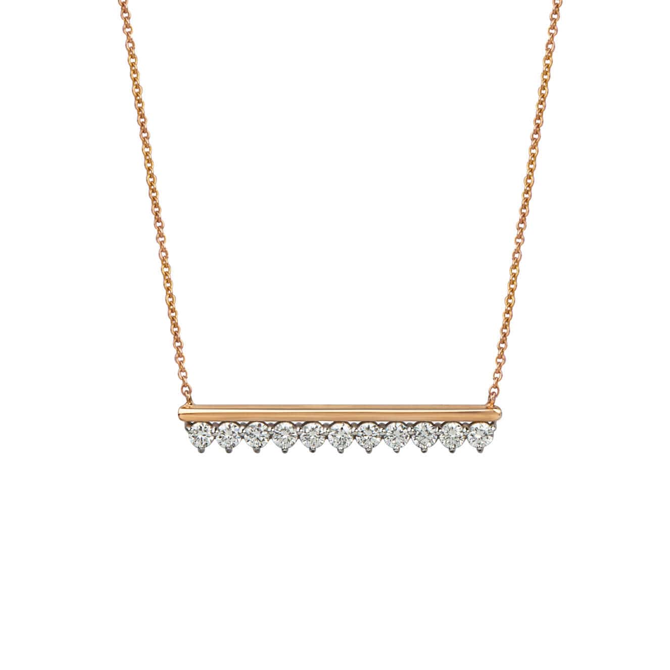 11 diamond bar necklace — Melina Fachidis