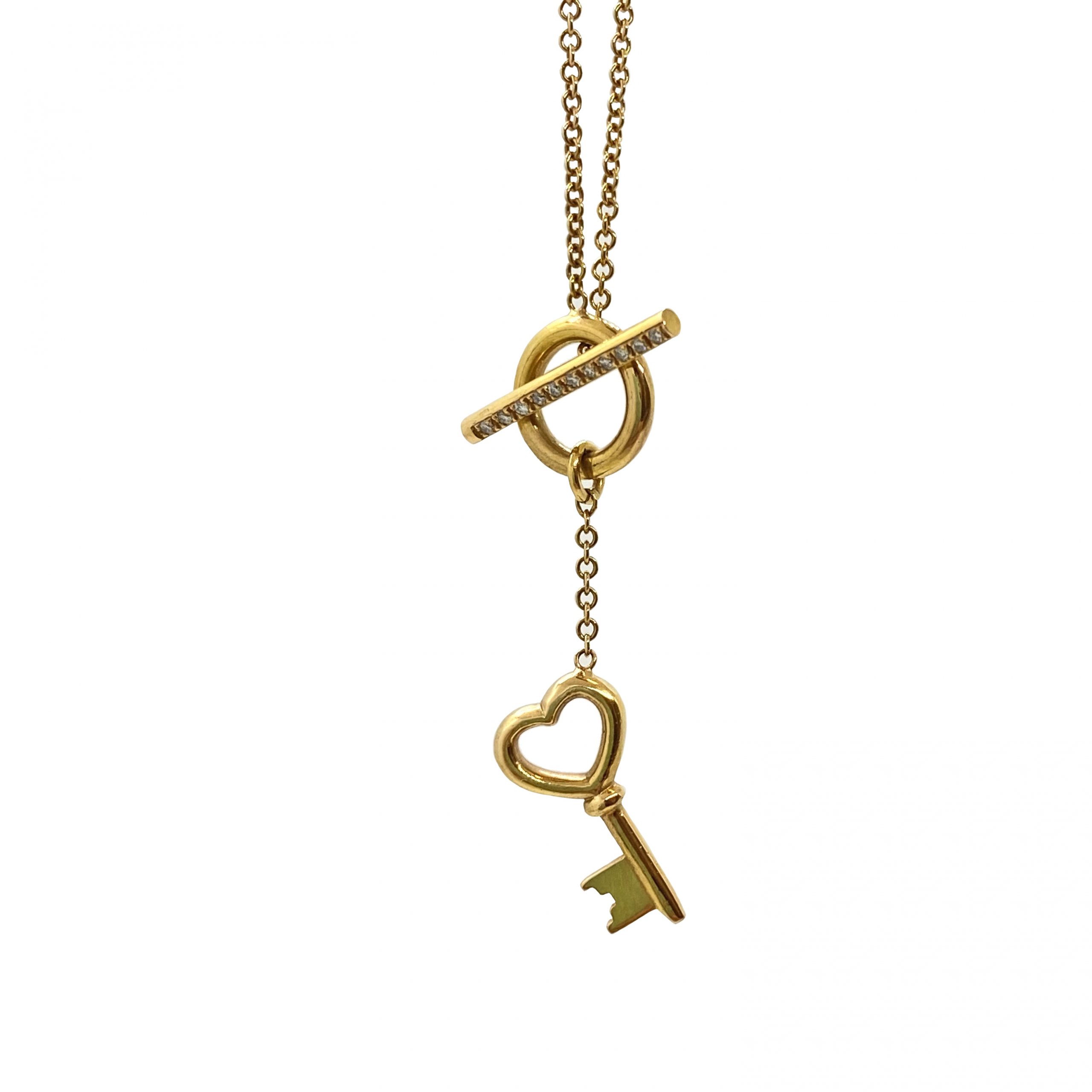 Heart-key diamond necklace — Melina Fachidis