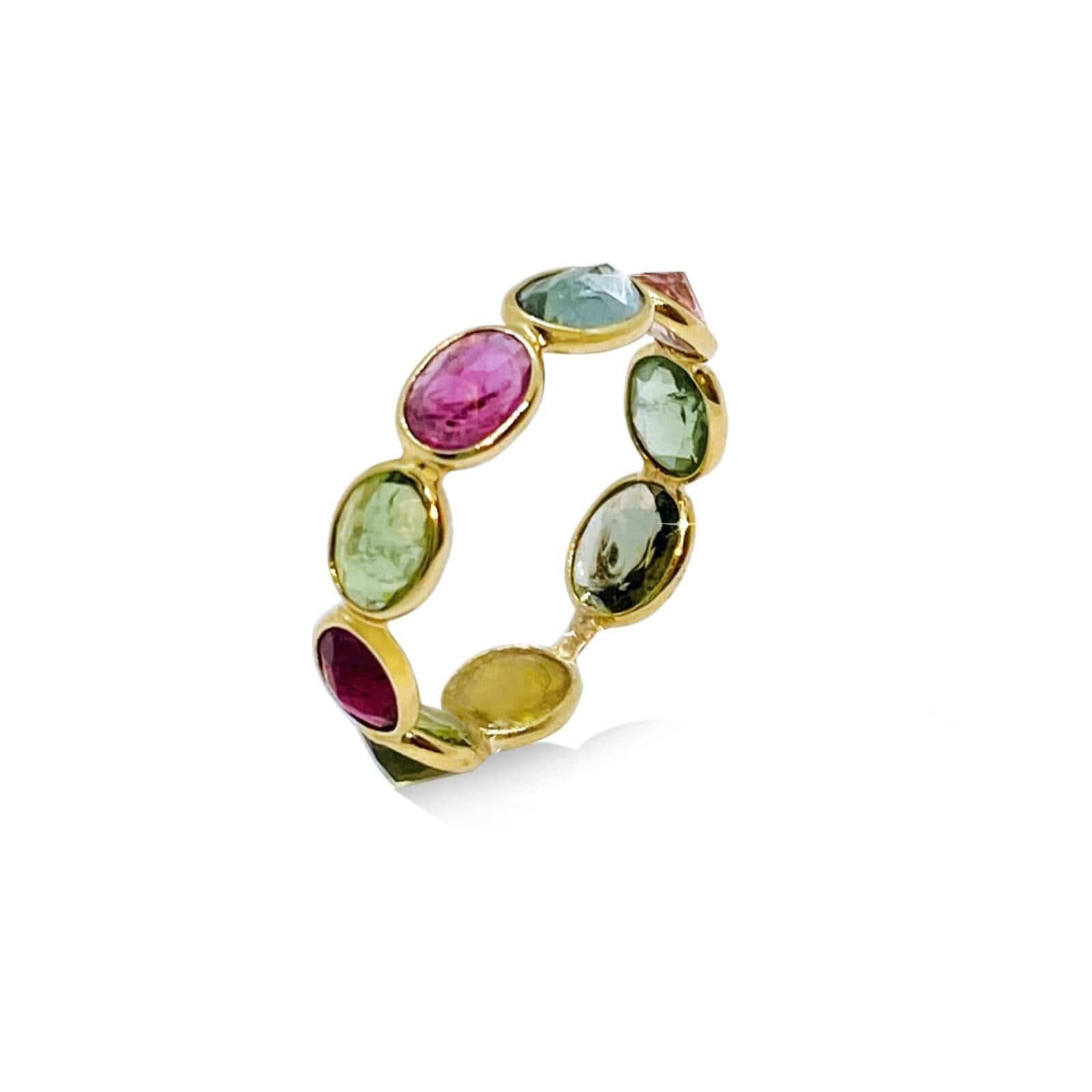 Tourmaline solid gold band — Melina Fachidis