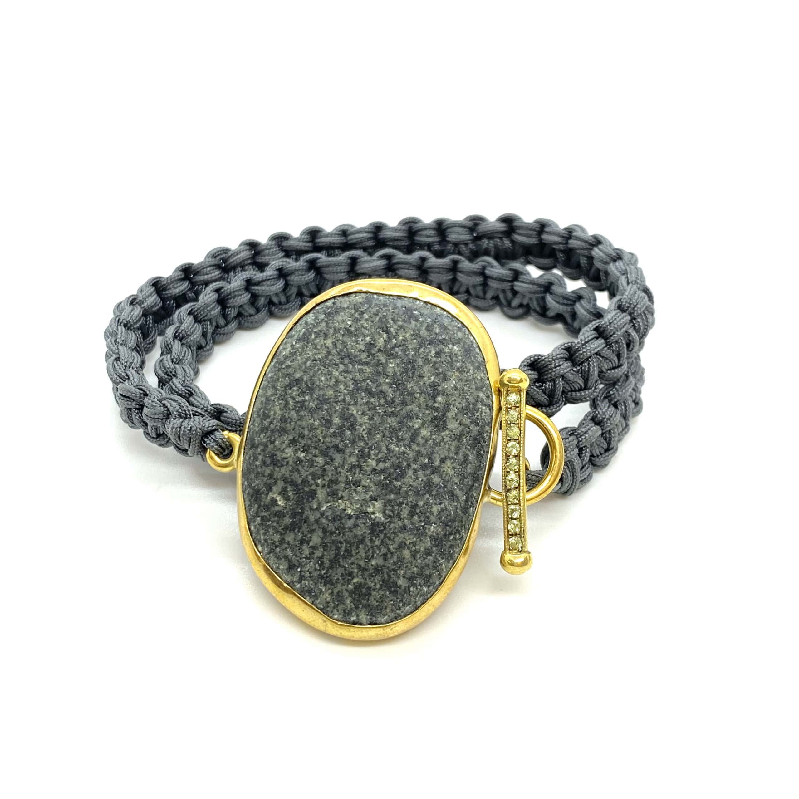 Gray pebble wrap bracelet — Melina Fachidis