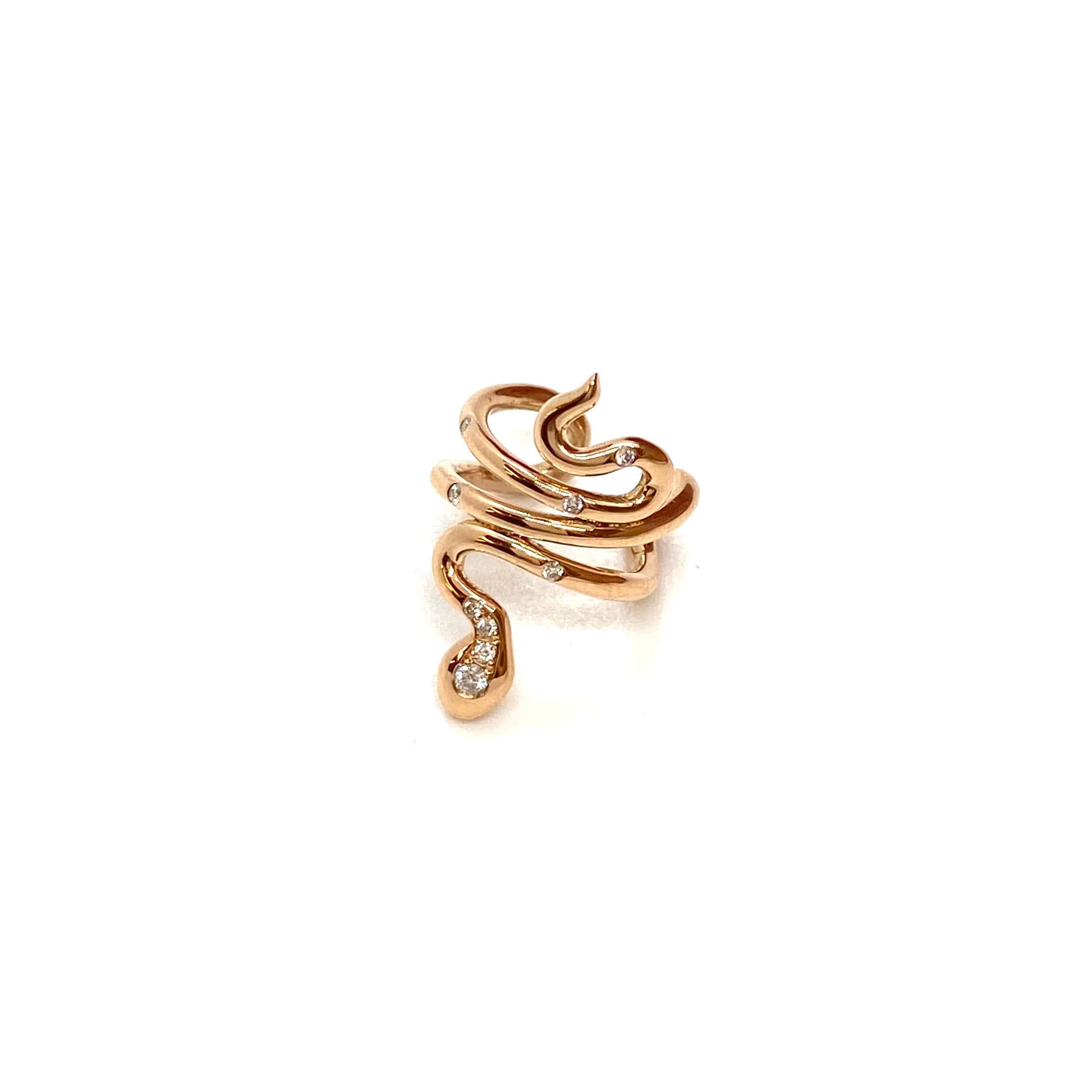 Snake wrap cuff single earring — Melina Fachidis