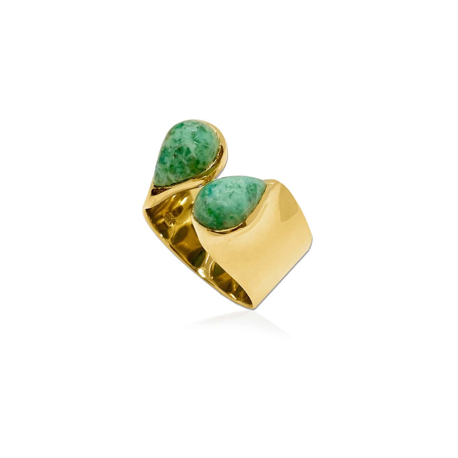 Croise turquoise ring — Melina Fachidis
