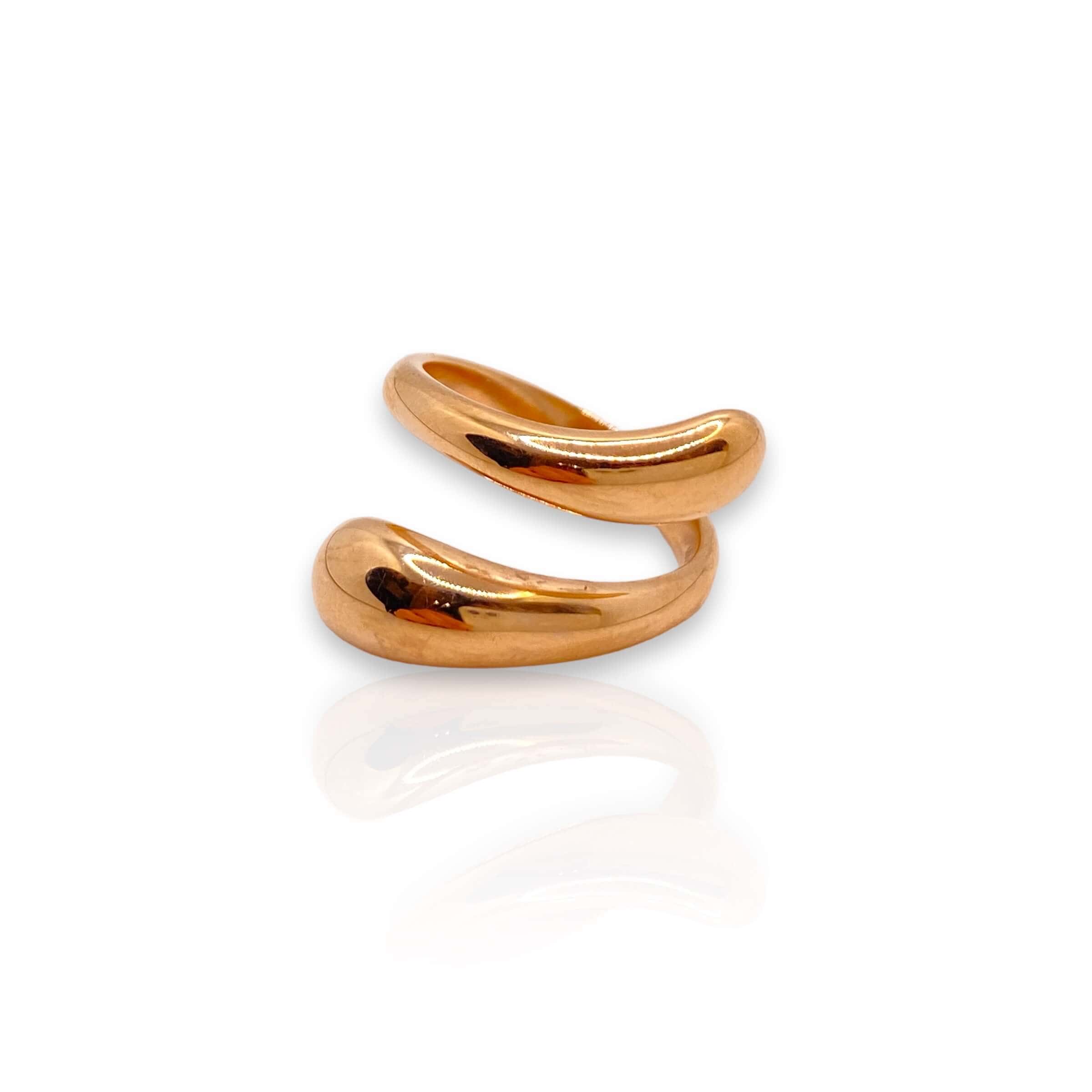 Snake rose gold ring — Melina Fachidis