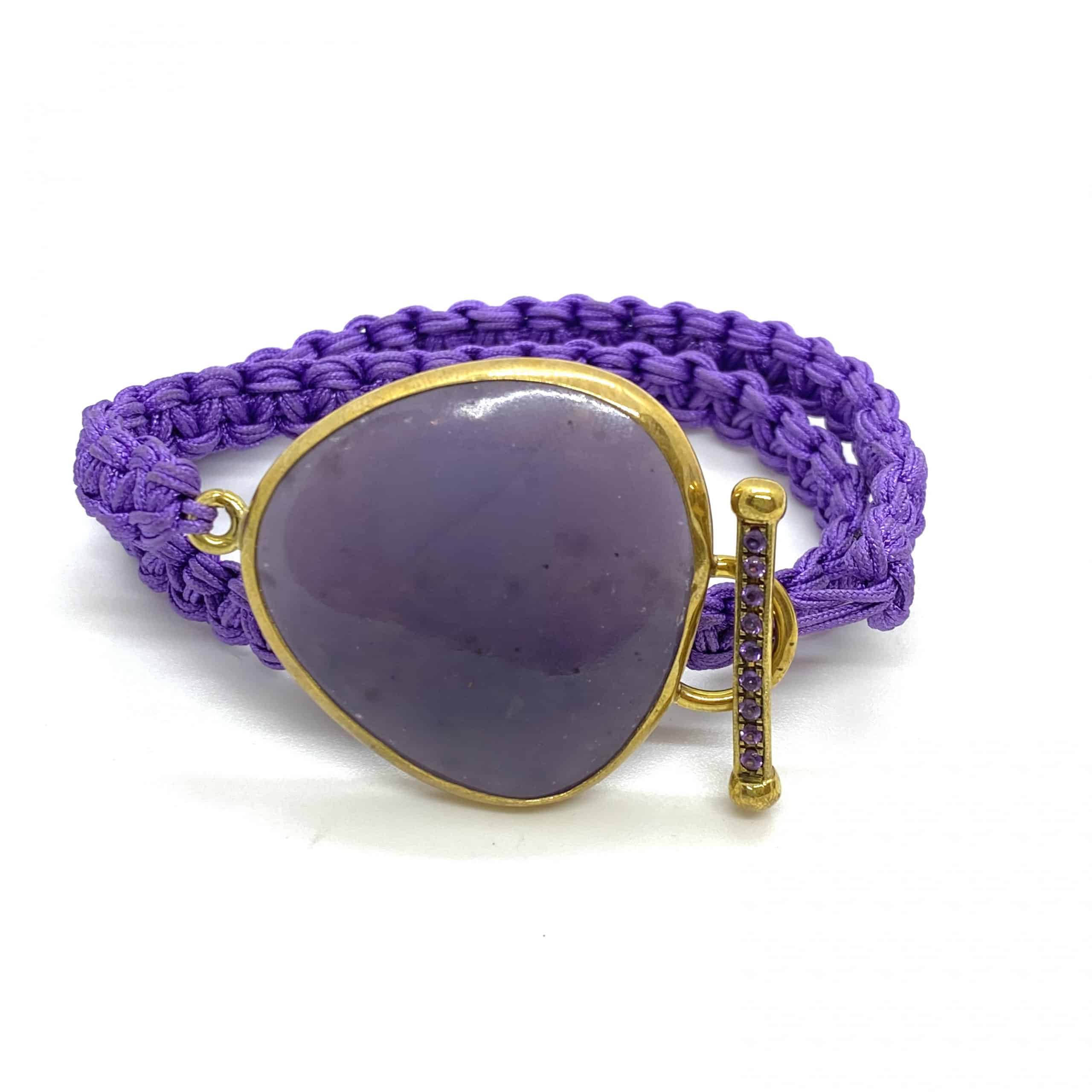 Purple agate wrap bracelet — Melina Fachidis