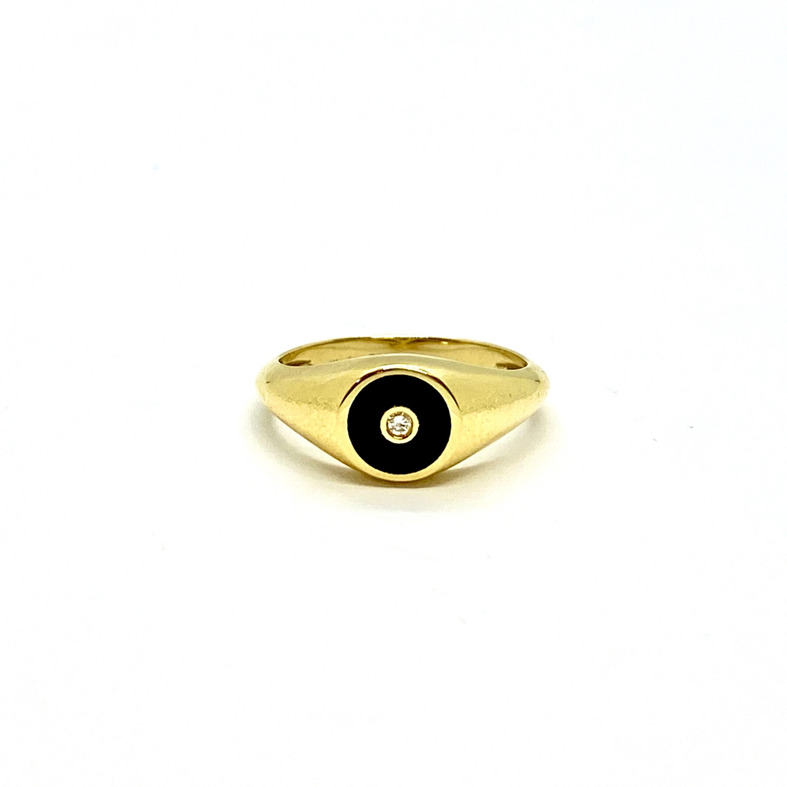 Unisex chevalier diamond ring — Melina Fachidis