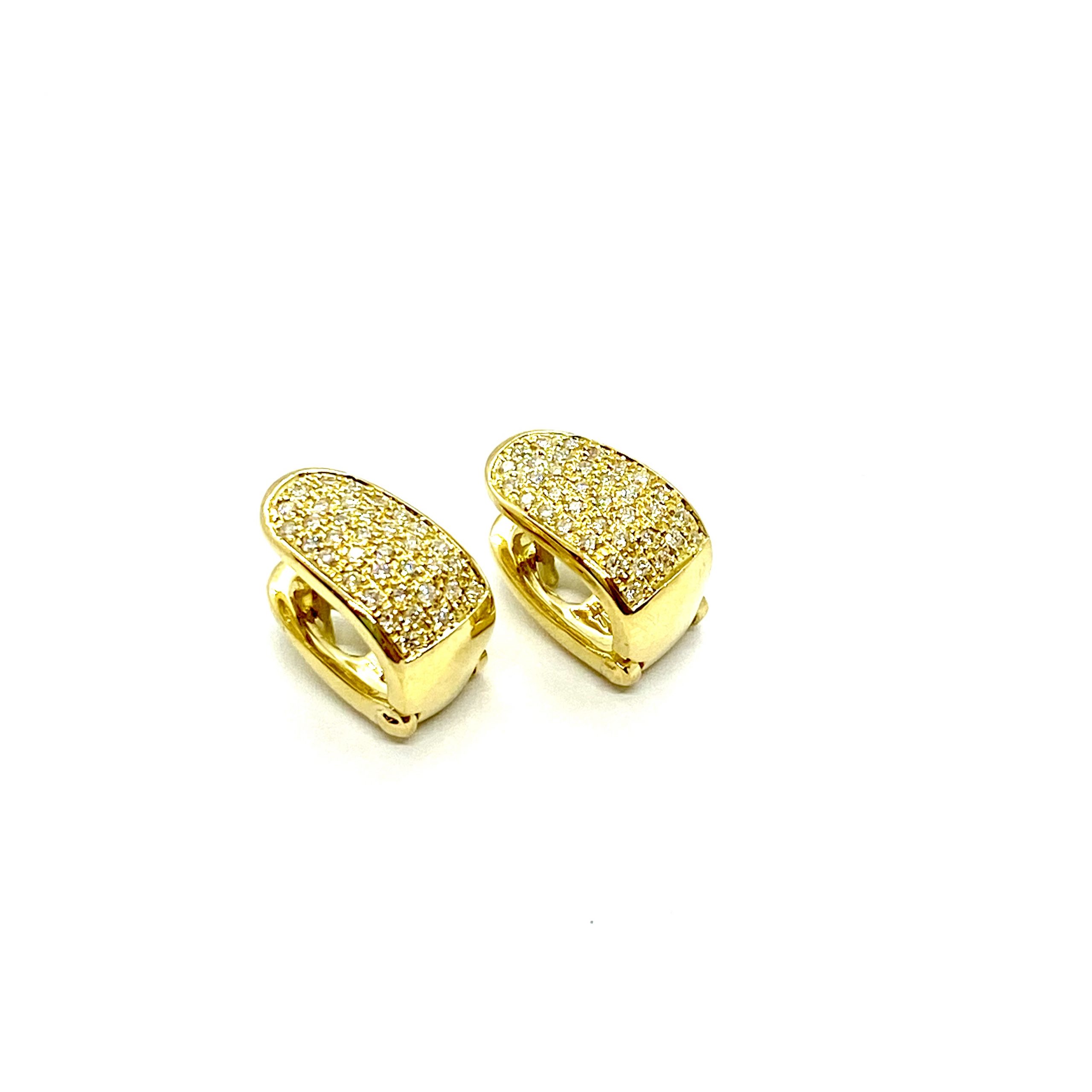 Clip-on diamond earrings — Melina Fachidis