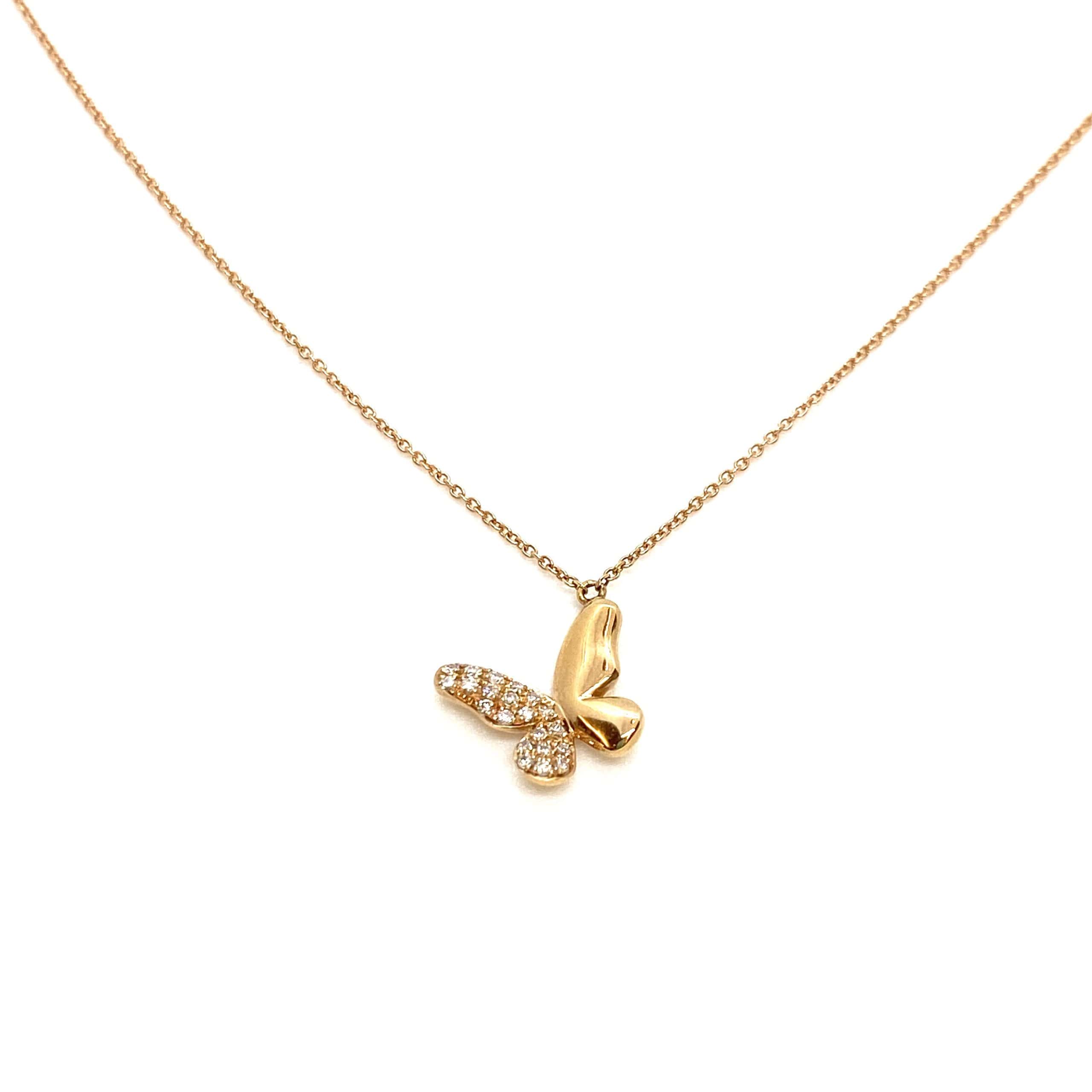 Butterfly diamond pendant — Melina Fachidis
