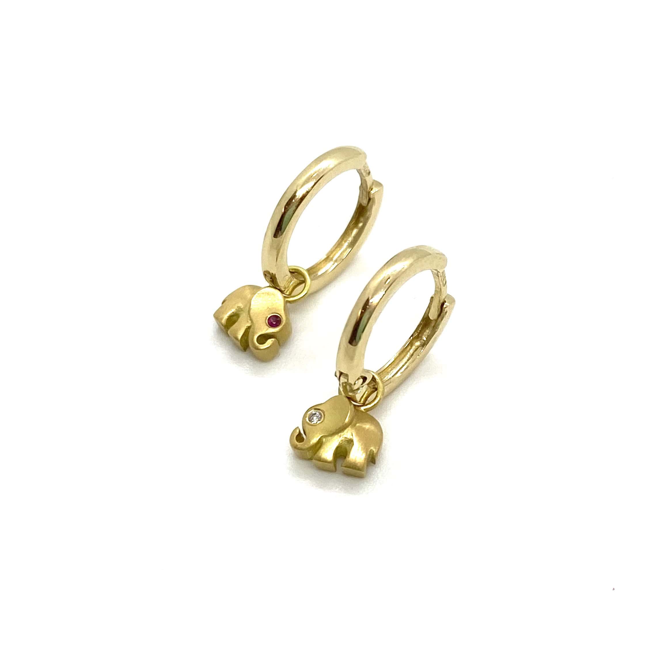 Elephant golden hoops — Melina Fachidis