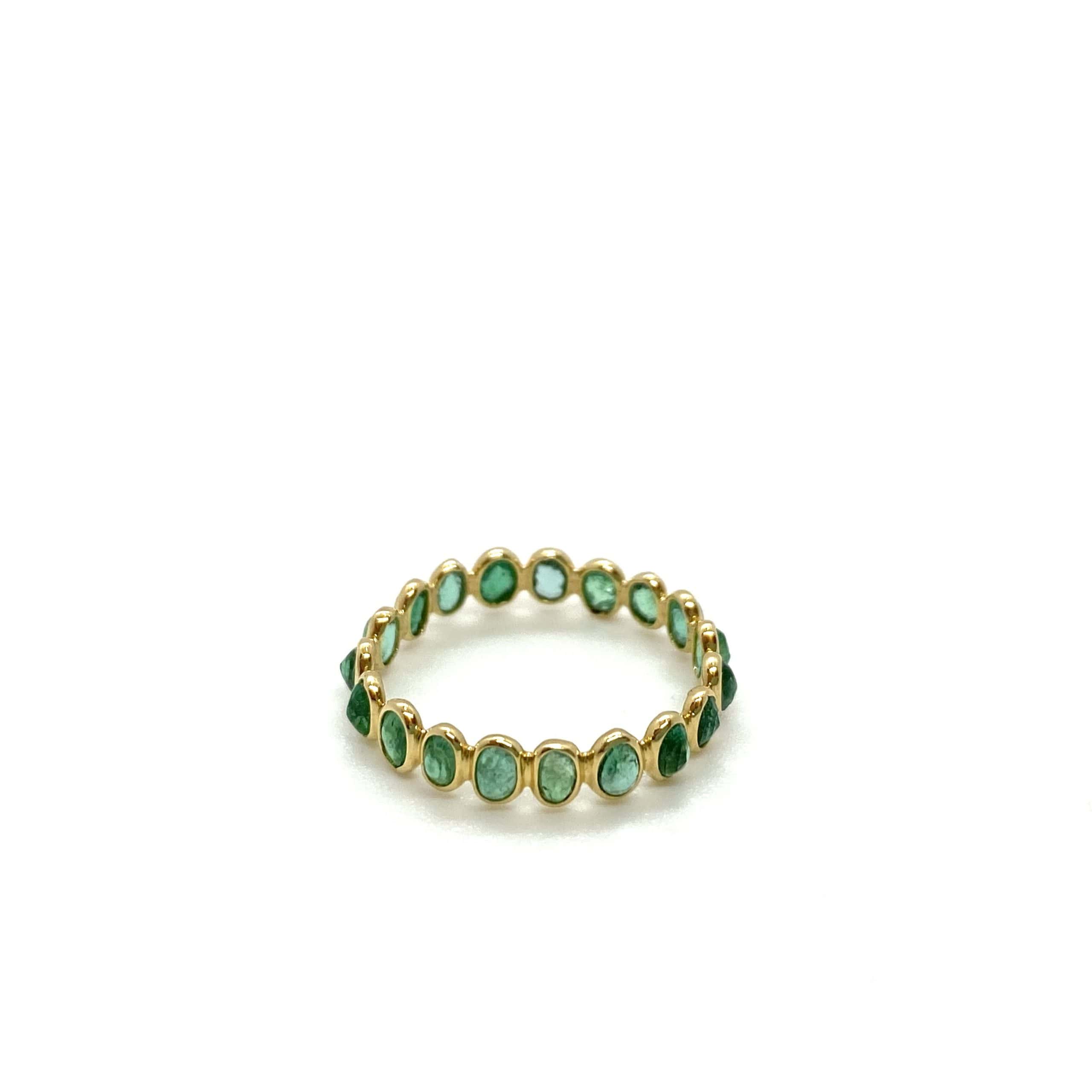 Emerald multi stone band — Melina Fachidis