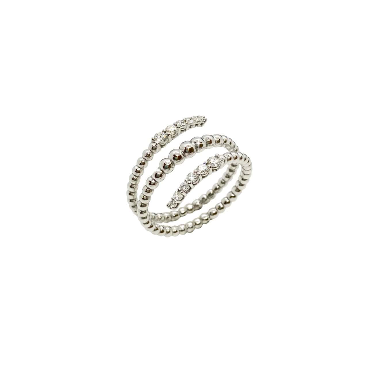 Spiral diamond ring — Melina Fachidis
