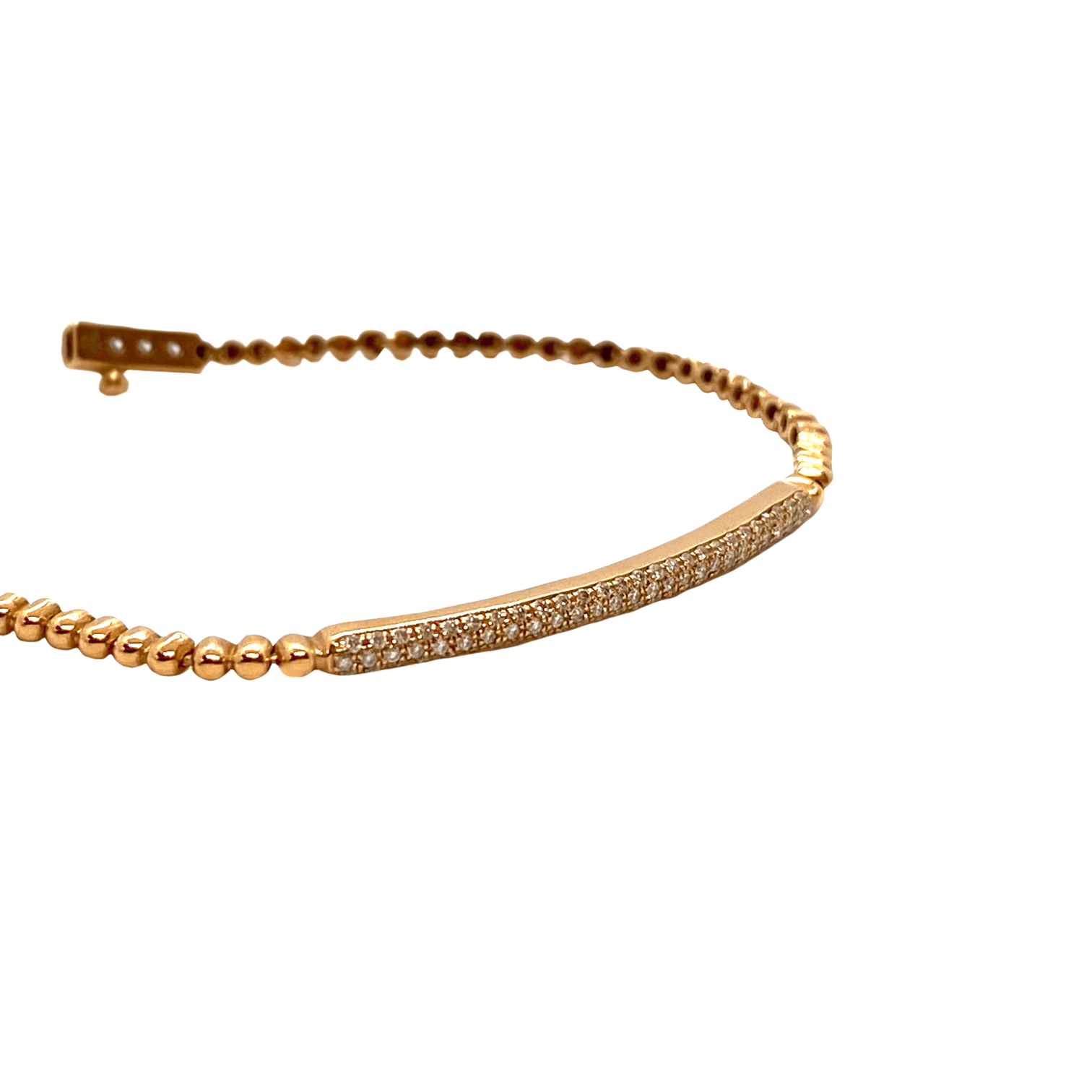 Dot chain diamond bracelet — Melina Fachidis