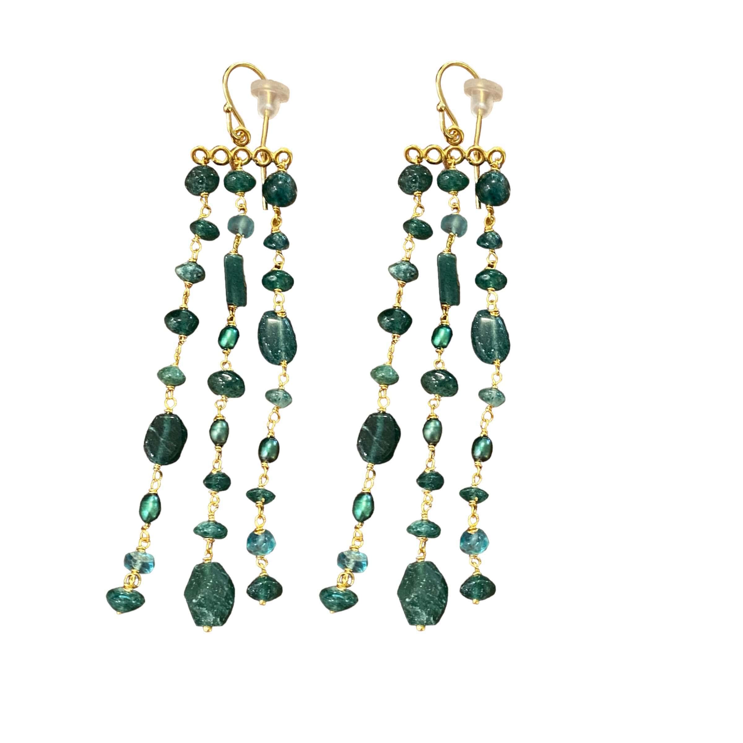 Green chandeliers — Melina Fachidis