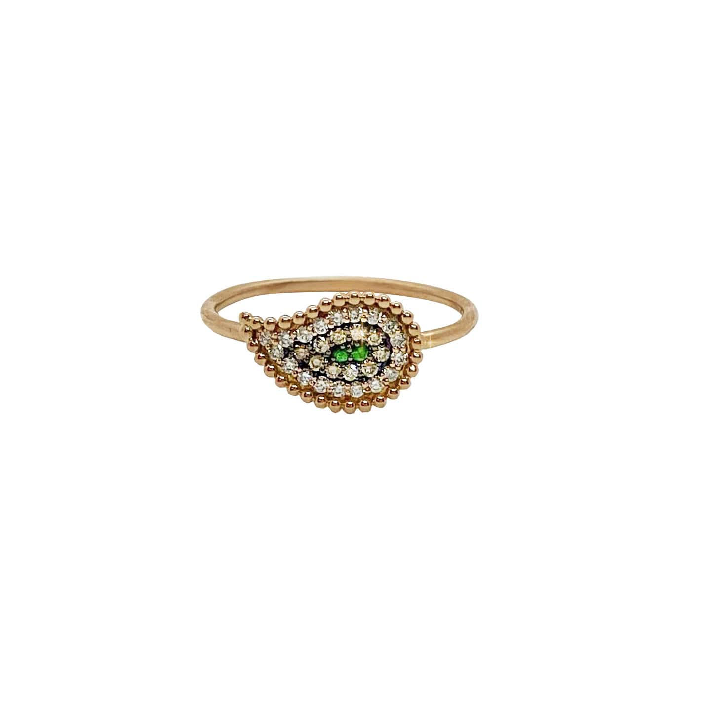 Drop shaped lucky grain ring — Melina Fachidis