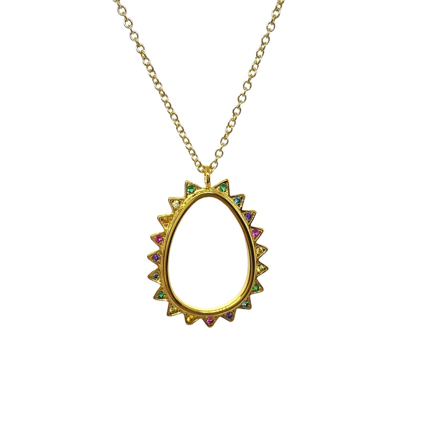 Colorful Easter egg necklace — Melina Fachidis