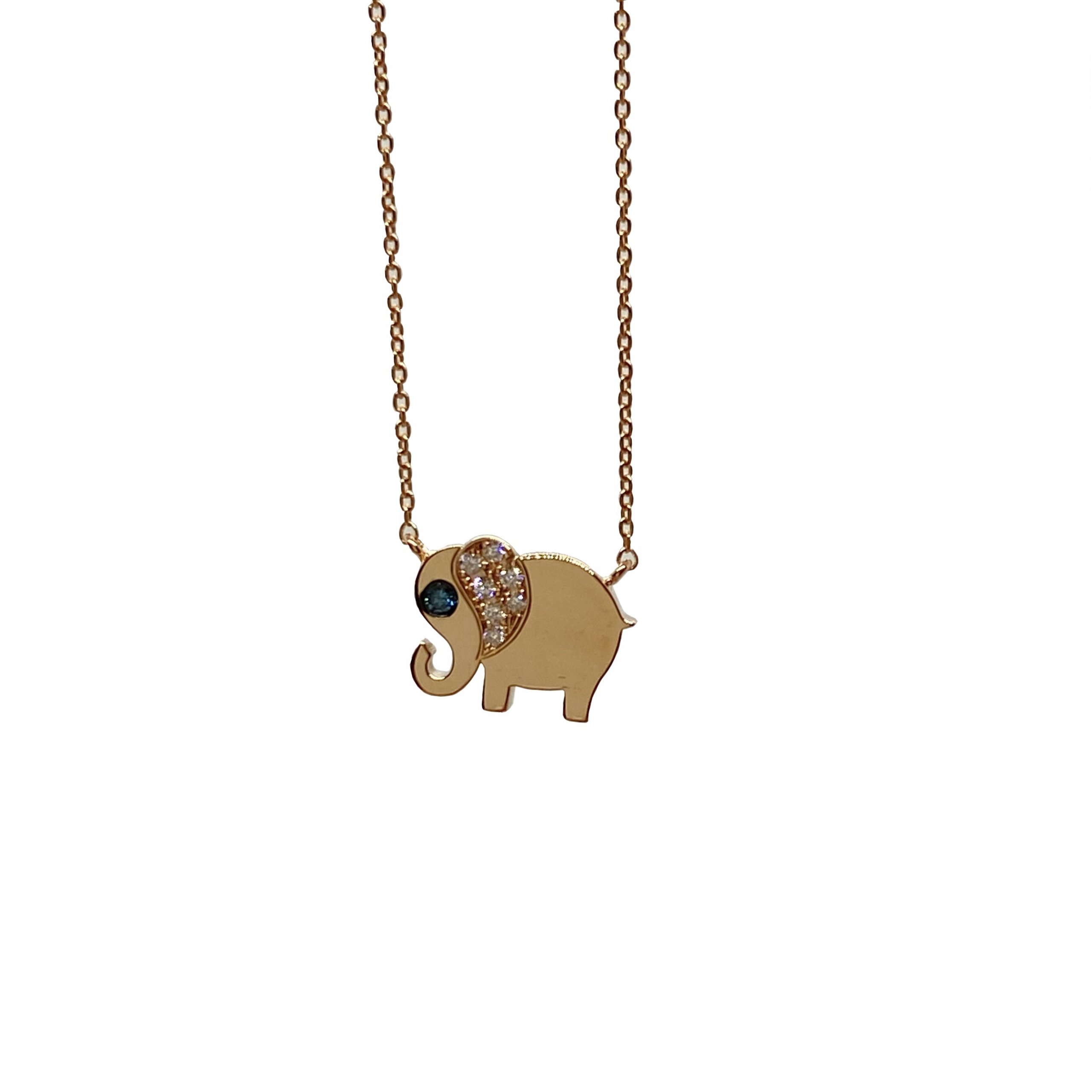 Minimal elephant pendant — Melina Fachidis