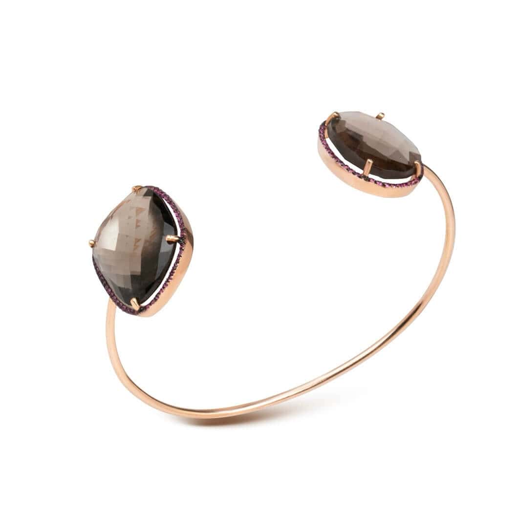 Smoky quartz cuff bracelet — Melina Fachidis