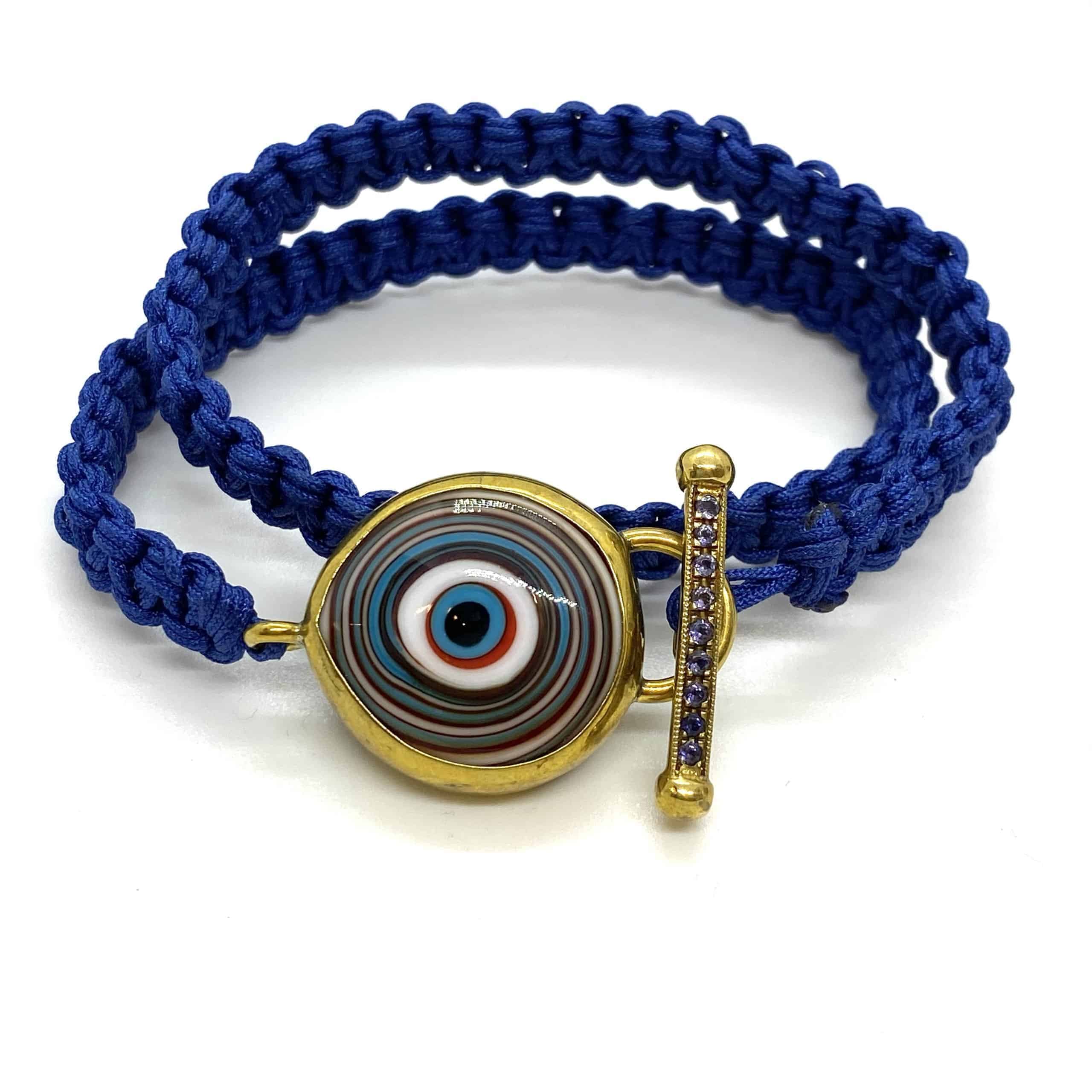 Murano eye cord bracelet — Melina Fachidis