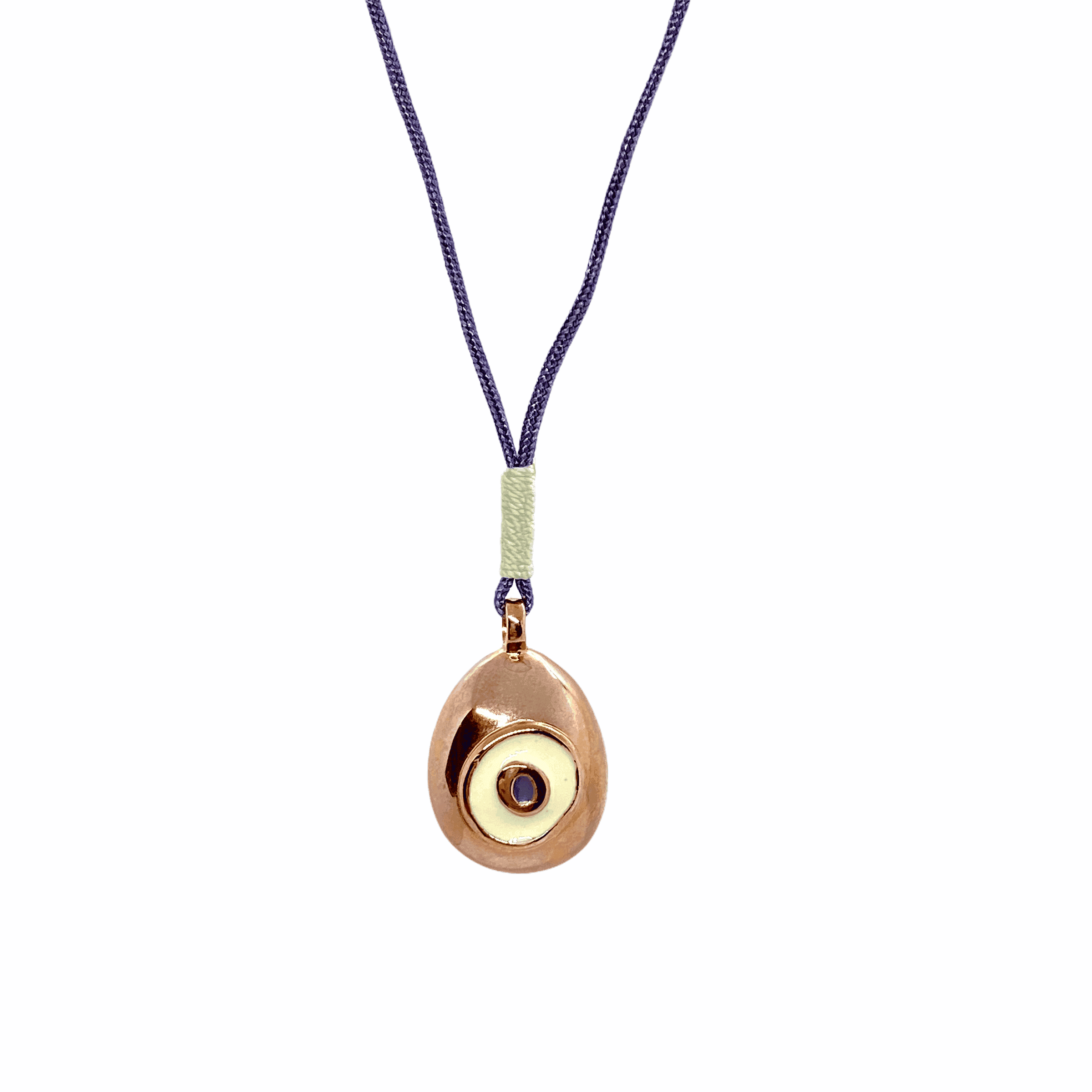 Double sided eye egg pendant — Melina Fachidis