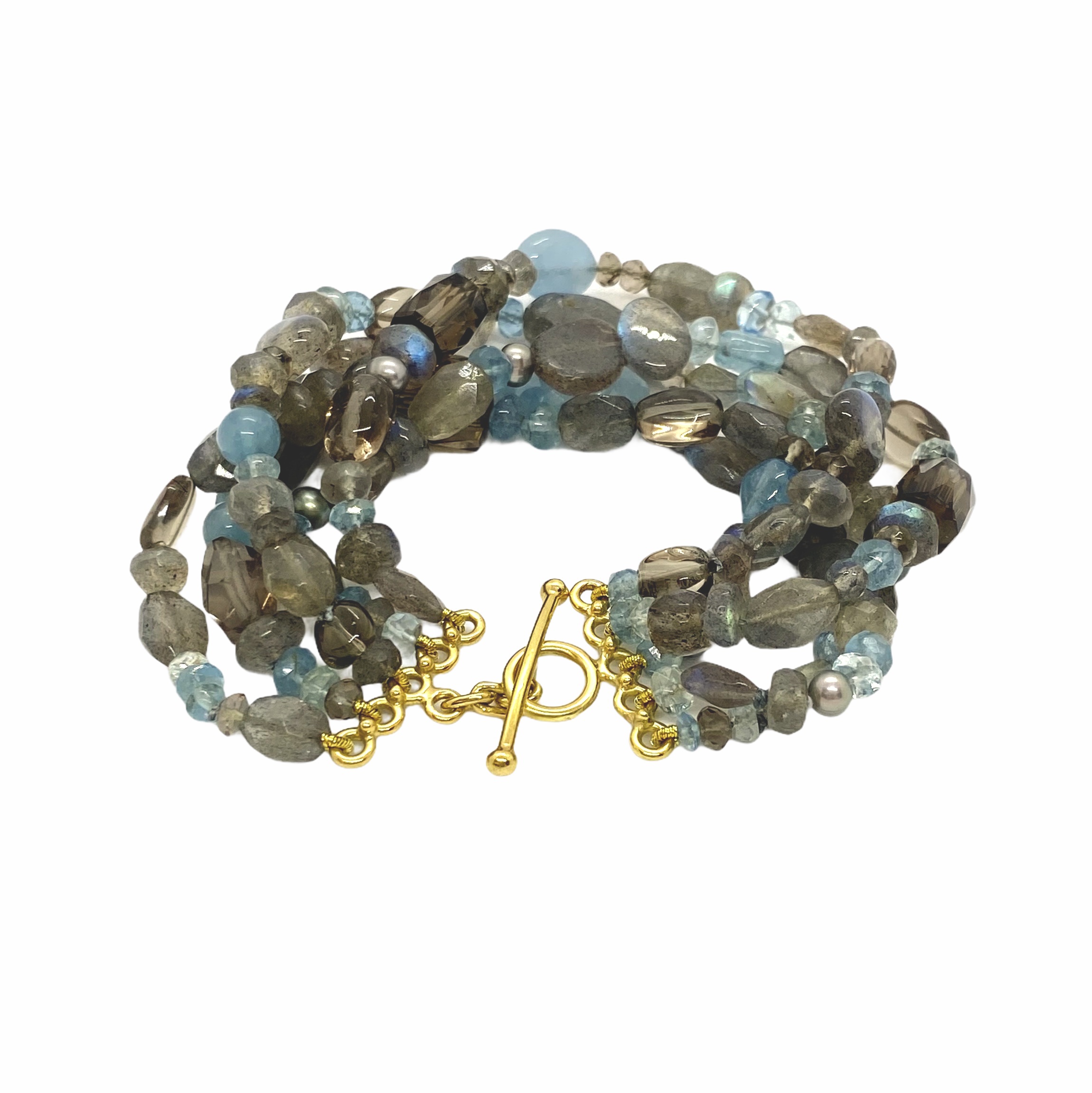 5 Line gemstone bracelet — Melina Fachidis