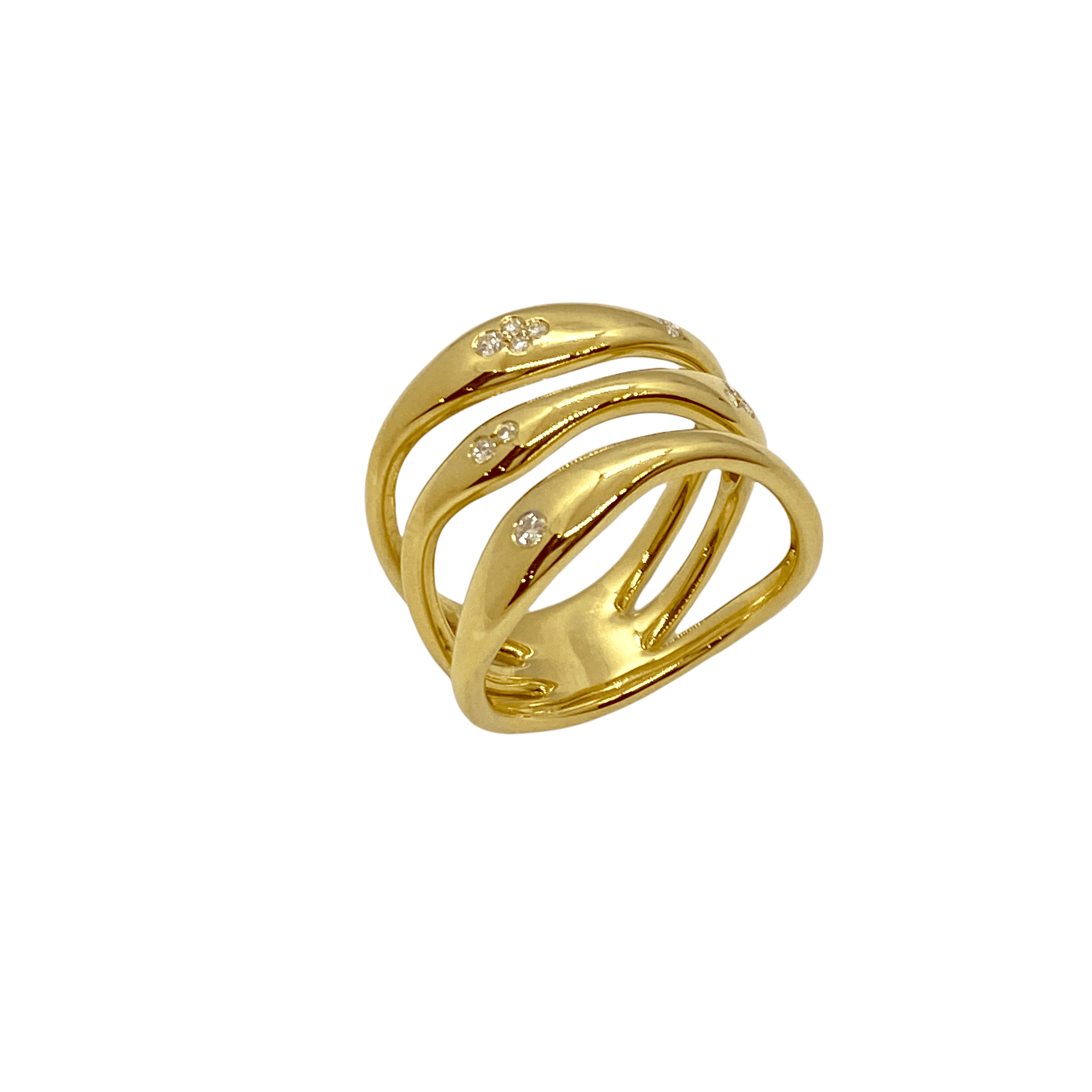 Triple line bold ring — Melina Fachidis