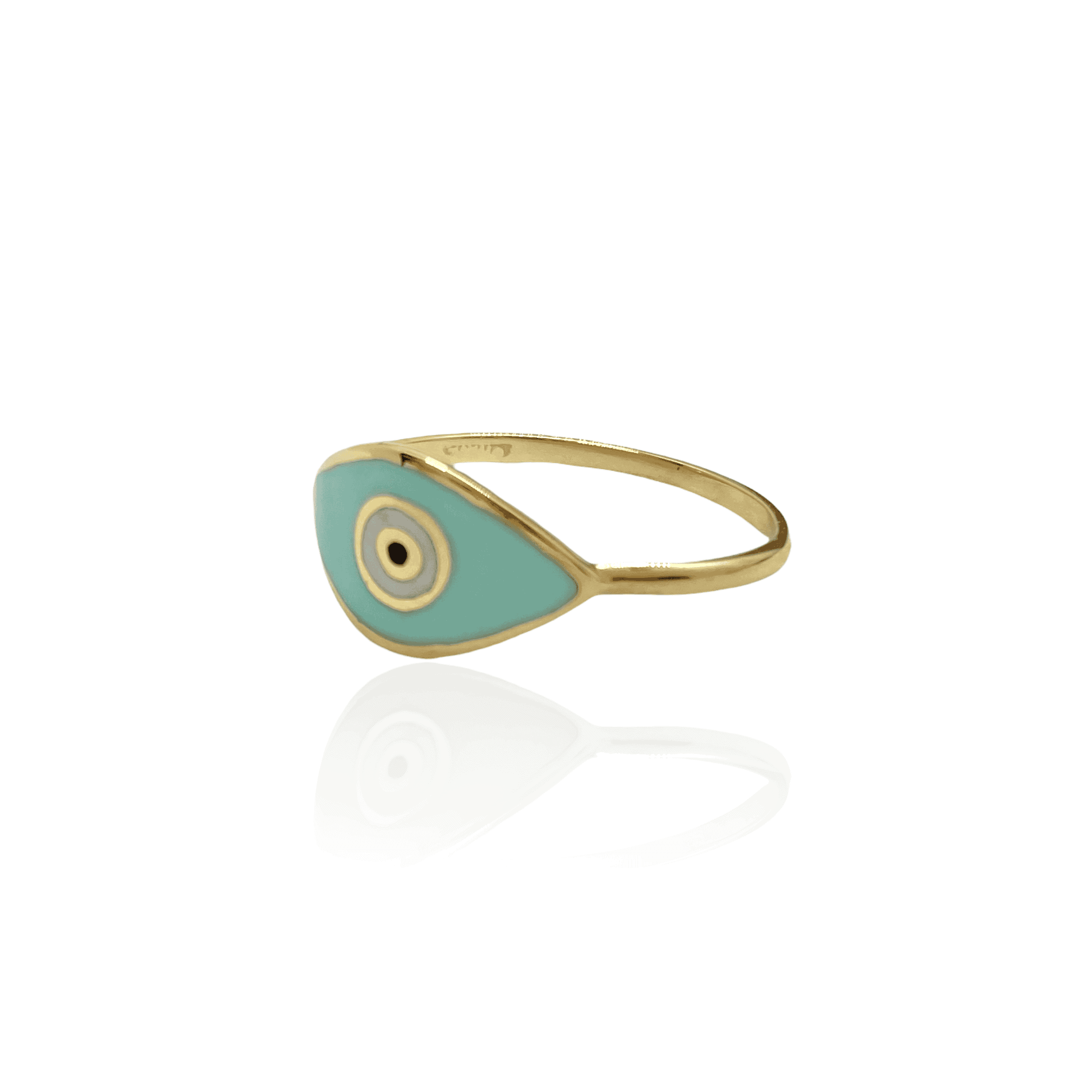 Eye design enameled ring — Melina Fachidis