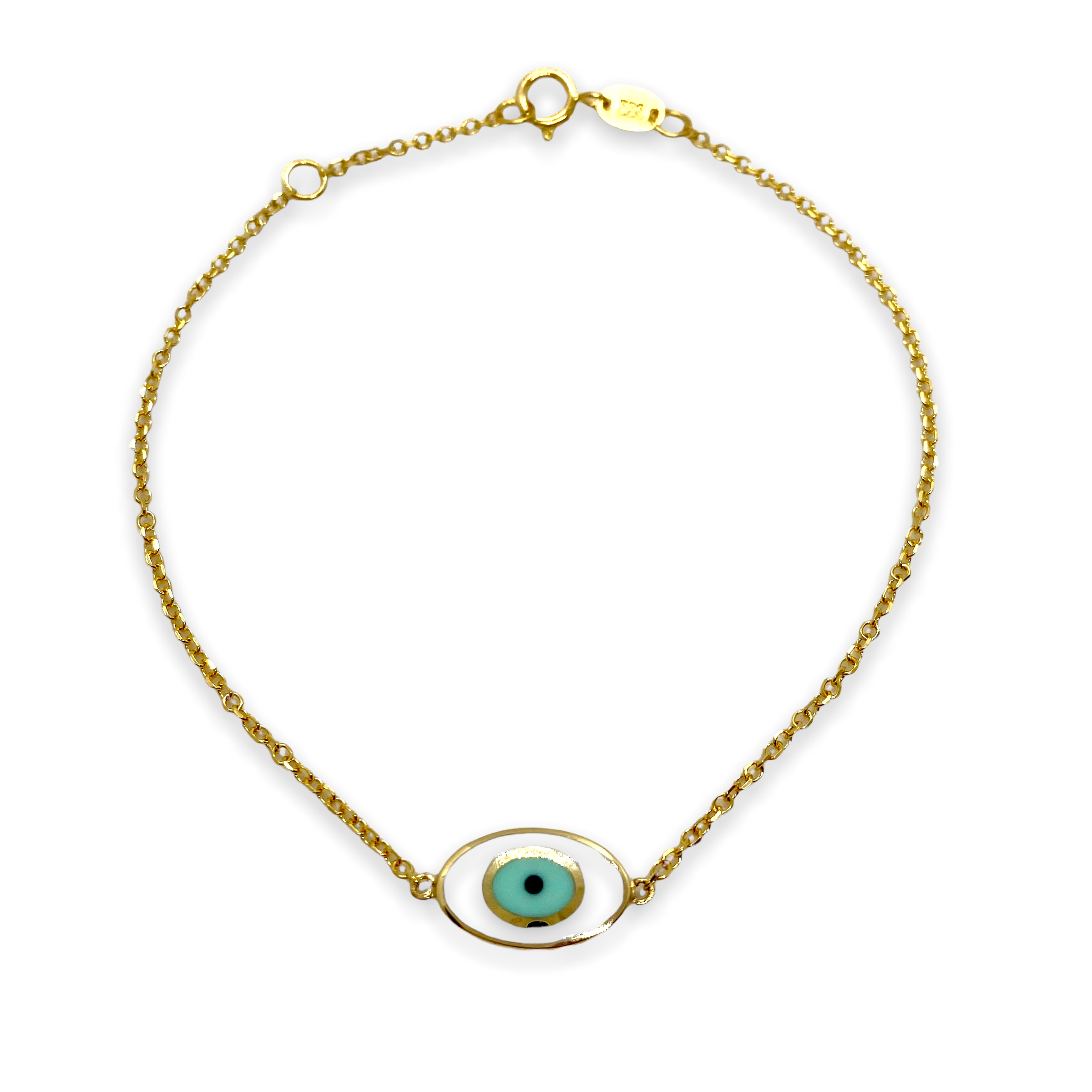 Oval eye enameled bracelet — Melina Fachidis