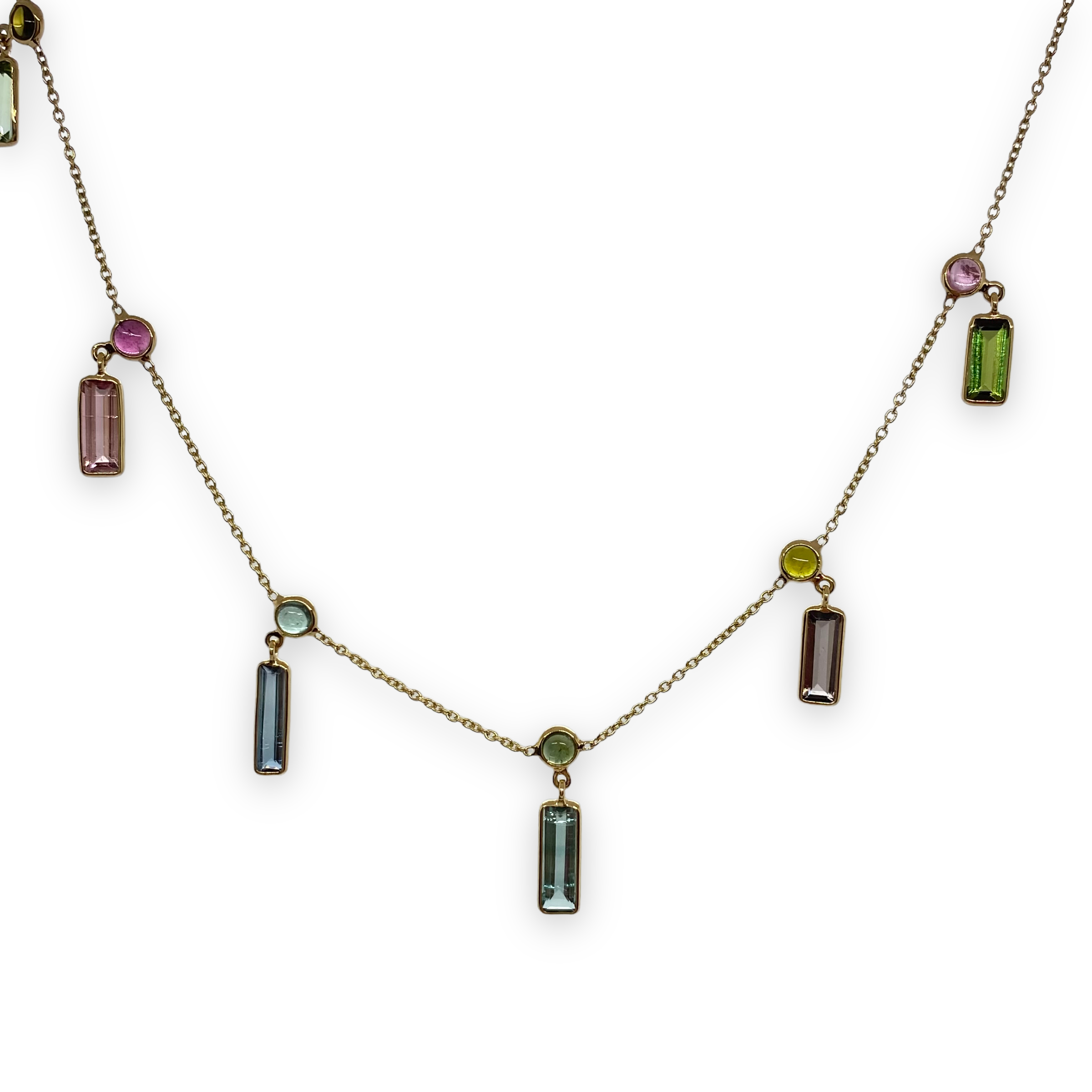 Multi colored tourmaline necklace — Melina Fachidis