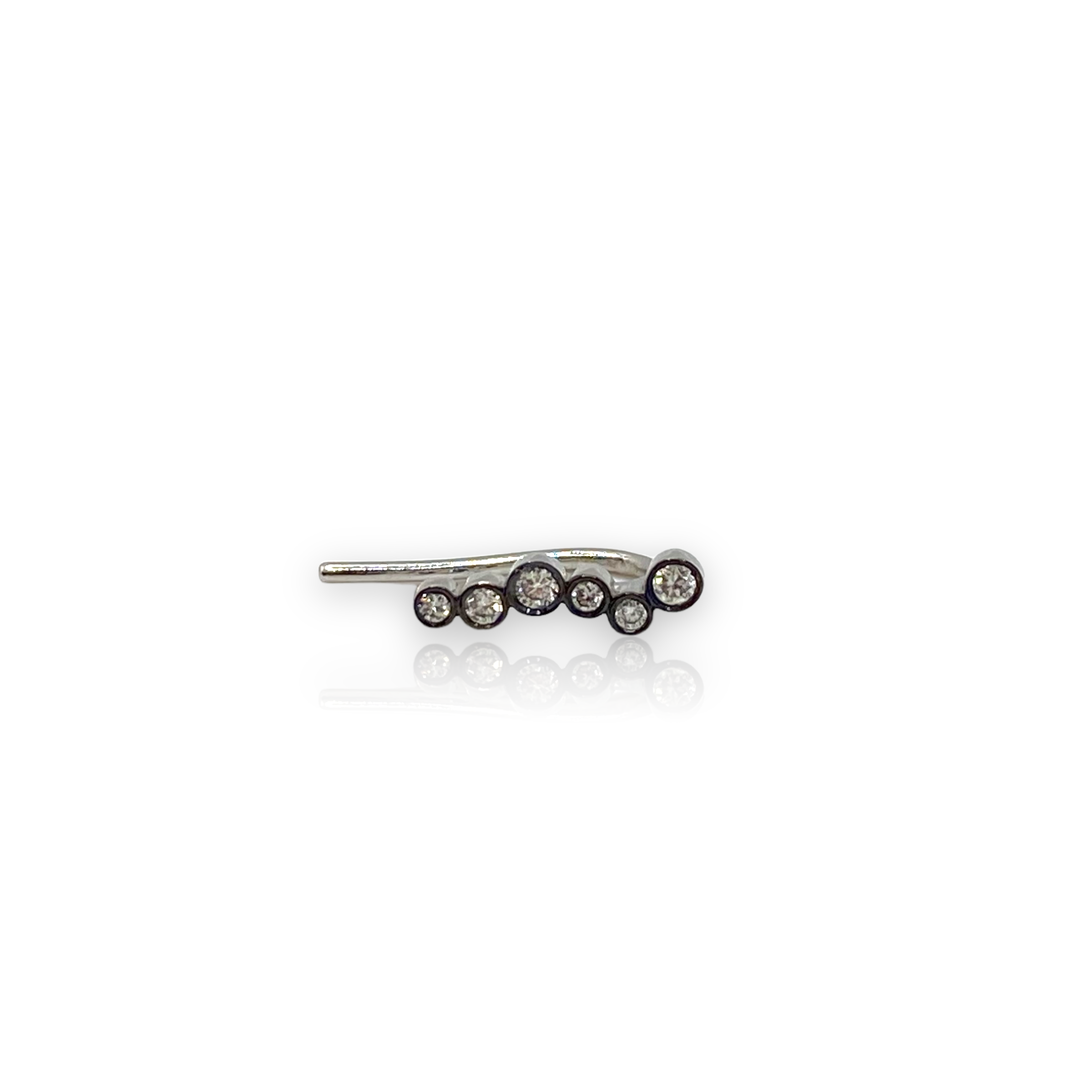 Single climber small diamond earring — Melina Fachidis