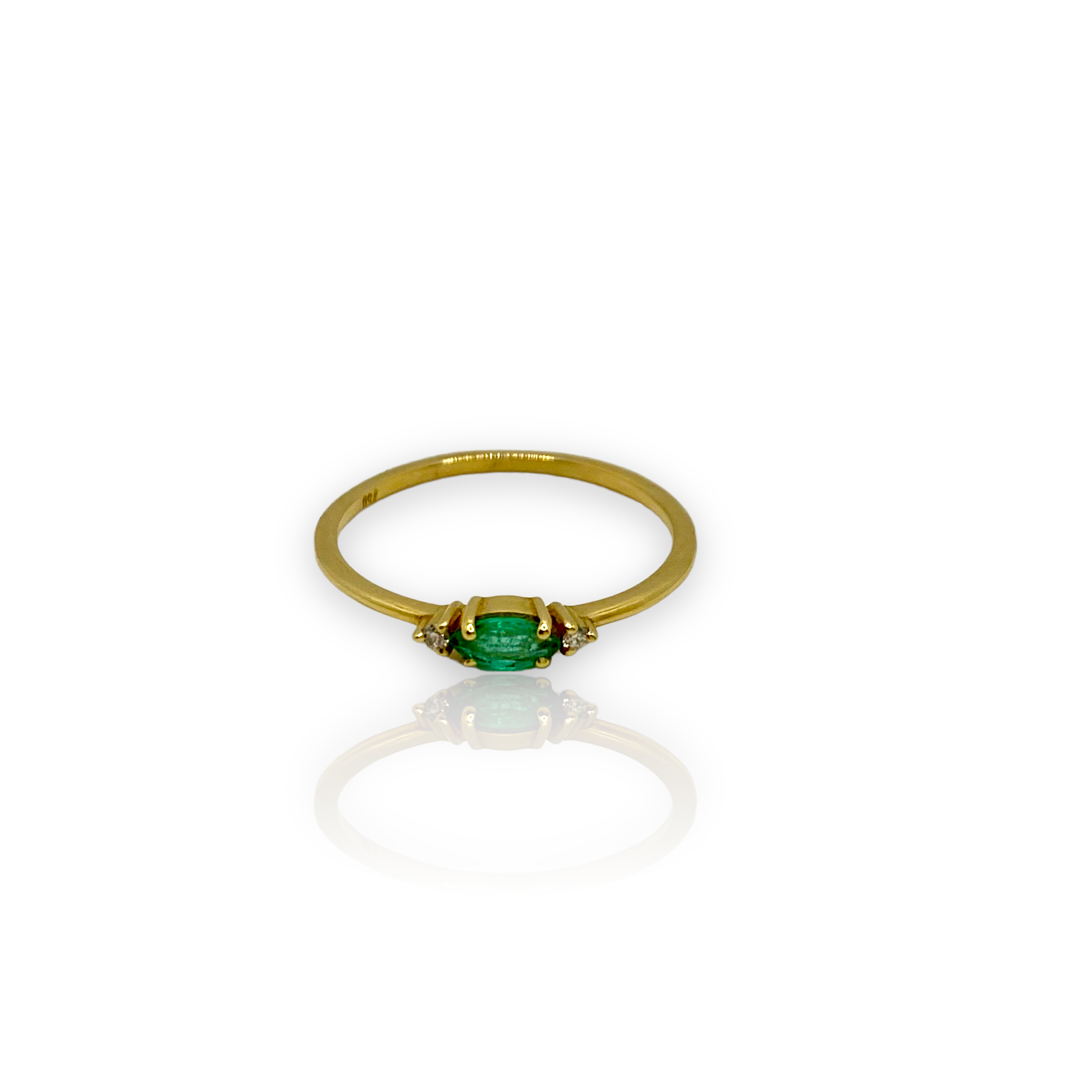Marquise emerald ring — Melina Fachidis