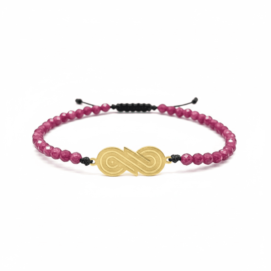 Infinity lucky 2026 Ruby bracelet — Melina Fachidis